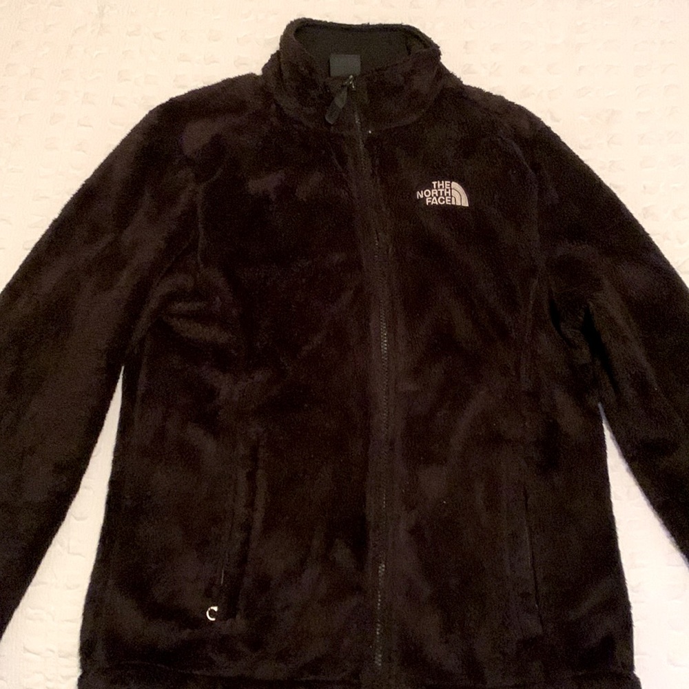 Women’s North Face Fuzzy jacket - black